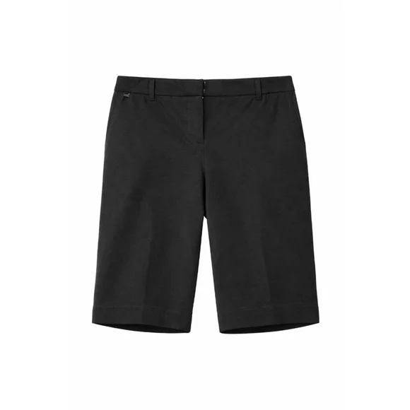 White House Black Market Black Bermuda Shorts Size 0 Tailored Stretch Career - Picture 1 of 6